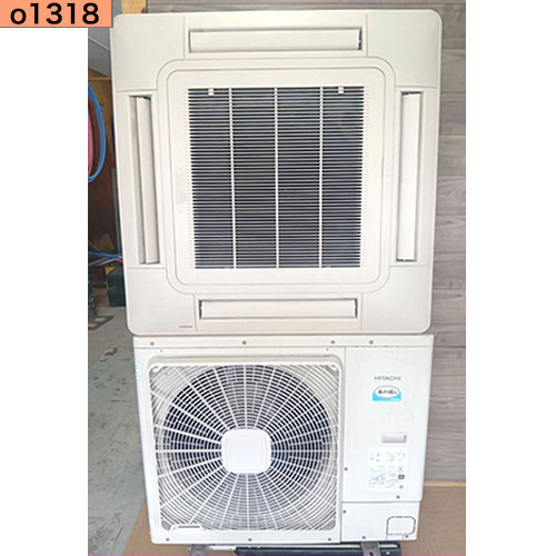 o1318 中古業務用エアコン 日立 天カセ4方向 4馬力 FHCP112FA 三相200V