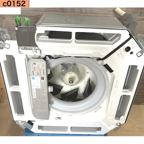 c0152 中古業務用エアコン 三菱 天カセ 4方向 5馬力 PL-ERP140HA2 パネル黒 三相200v