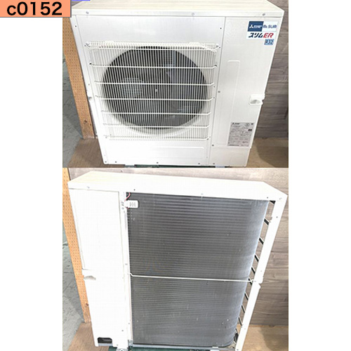 c0152 中古業務用エアコン 三菱 天カセ 4方向 5馬力 PL-ERP140HA2 パネル黒 三相200v