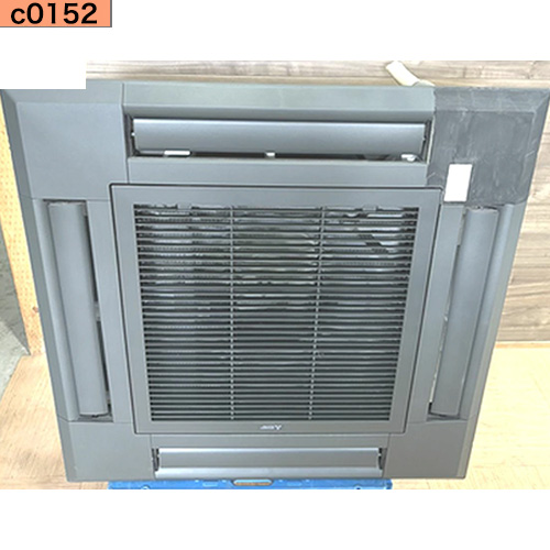 c0152 中古業務用エアコン 三菱 天カセ 4方向 5馬力 PL-ERP140HA2 パネル黒 三相200v