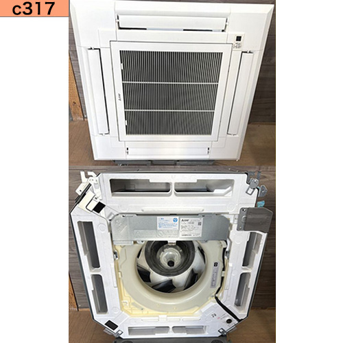 c317 中古業務用エアコン 三菱電機 業務用エアコン 天カセ 4方向 4馬力 PL-ERP112EA9 スリムER 三相 200V