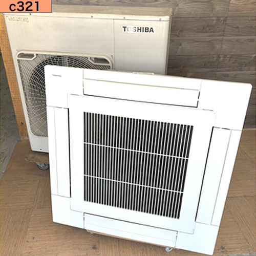 c321 中古業務用エアコン 東芝 天カセ4方向 AIU-RP1403H 5馬力 三相200v